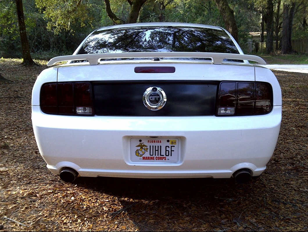 Raxiom Tail Lights; Black Housing; Smoked Lens (05-09 Mustang)