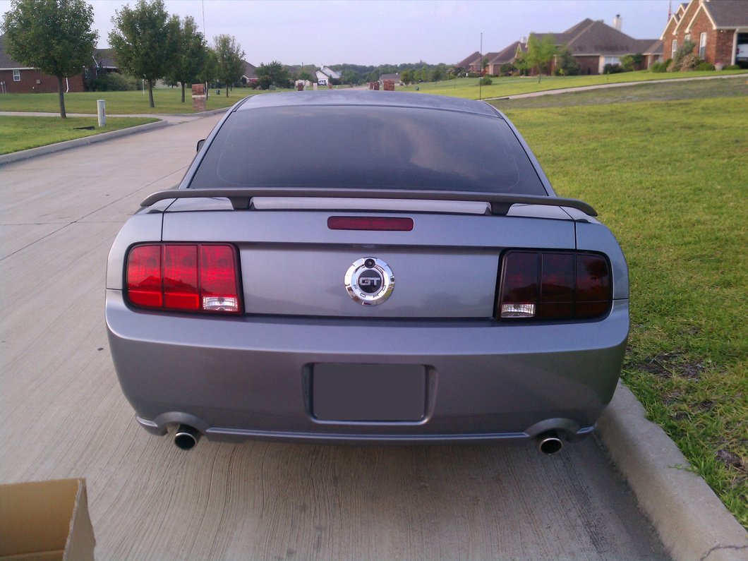 Raxiom Tail Lights; Black Housing; Smoked Lens (05-09 Mustang)