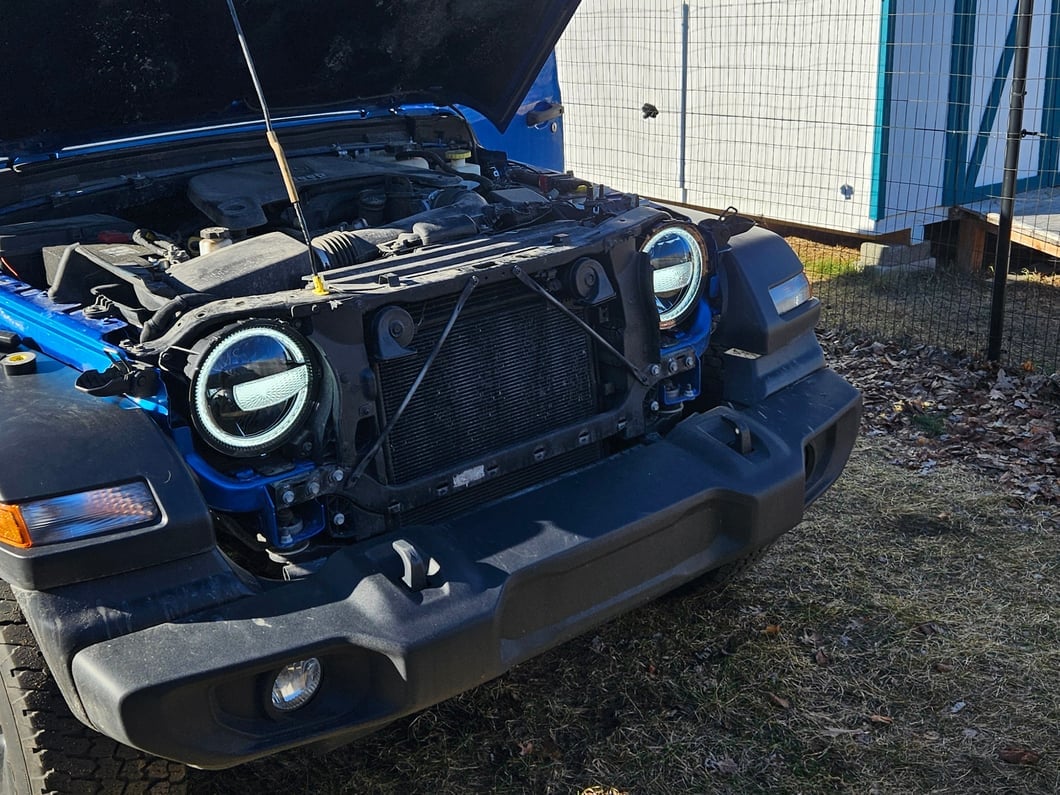 Raxiom Axial Series 9-Inch LED Headlights; Black Housing; Clear Lens (20-25 Jeep Gladiator JT w/ Factory Halogen Headlights)