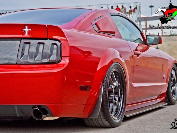 Raxiom Gen5 Tail Lights; Black Housing; Smoked Lens (05-09 Mustang)