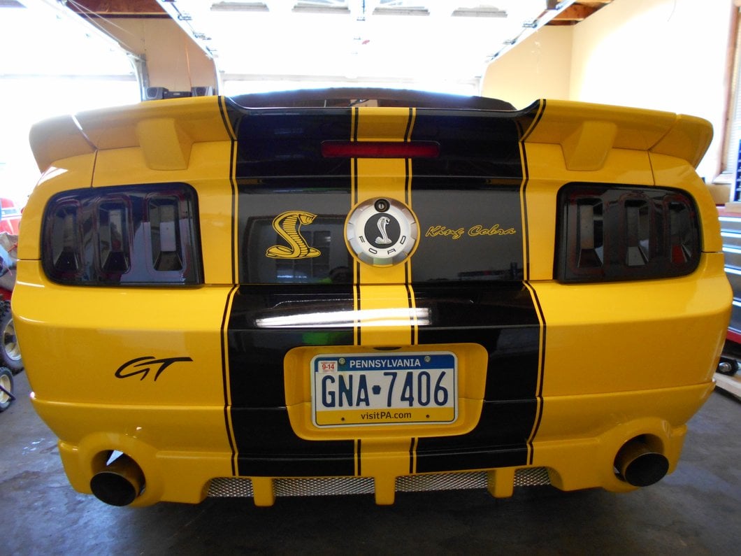 Raxiom Gen5 Tail Lights; Black Housing; Smoked Lens (05-09 Mustang)