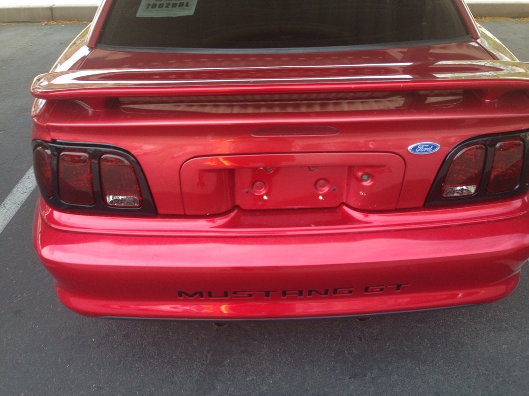 Raxiom Tail Lights and Sequential Tail Light Kit; Black Housing; Smoked Lens (94-98 Mustang)