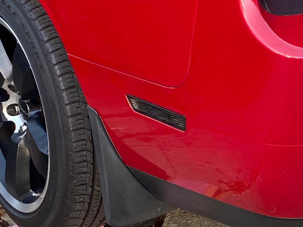 Raxiom Axial Series Side Marker Lamps; Smoked (08-14 Challenger)