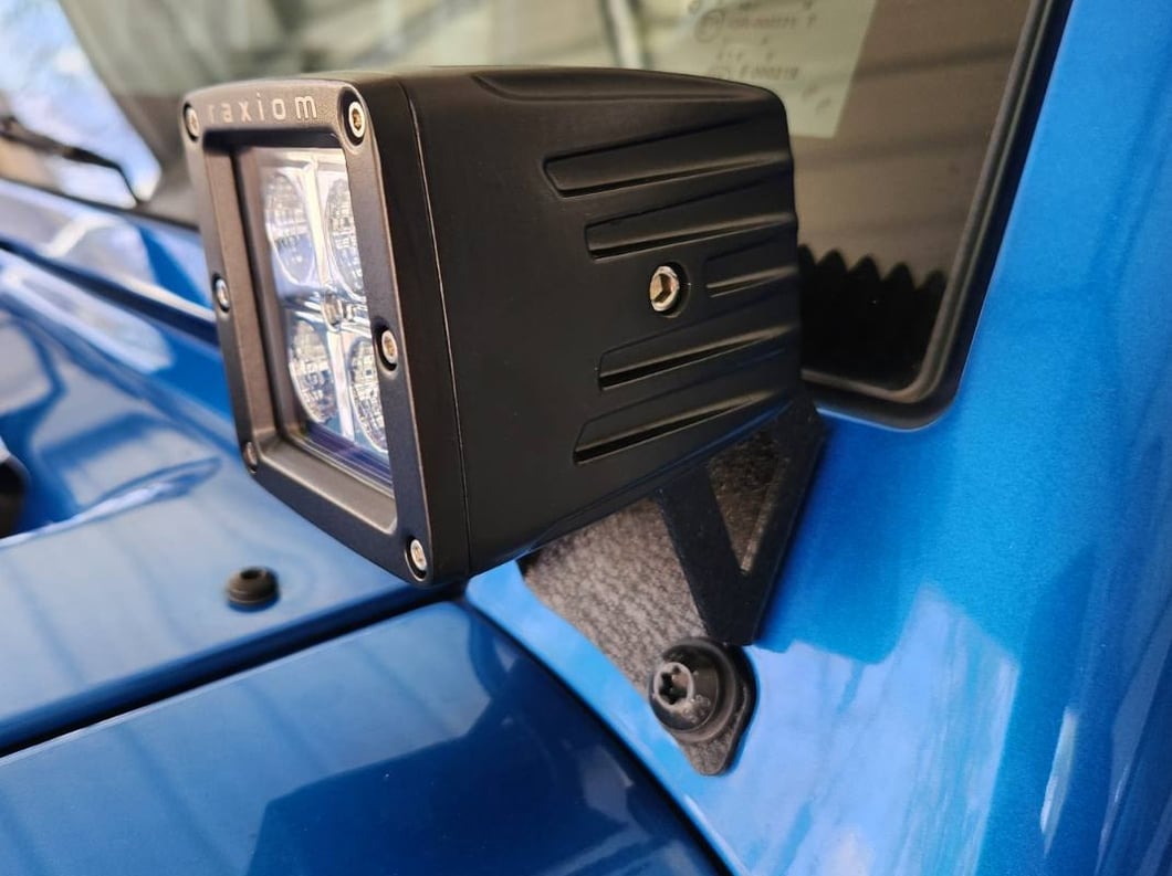Raxiom Windshield Mounted Light Brackets (07-18 Jeep Wrangler JK)