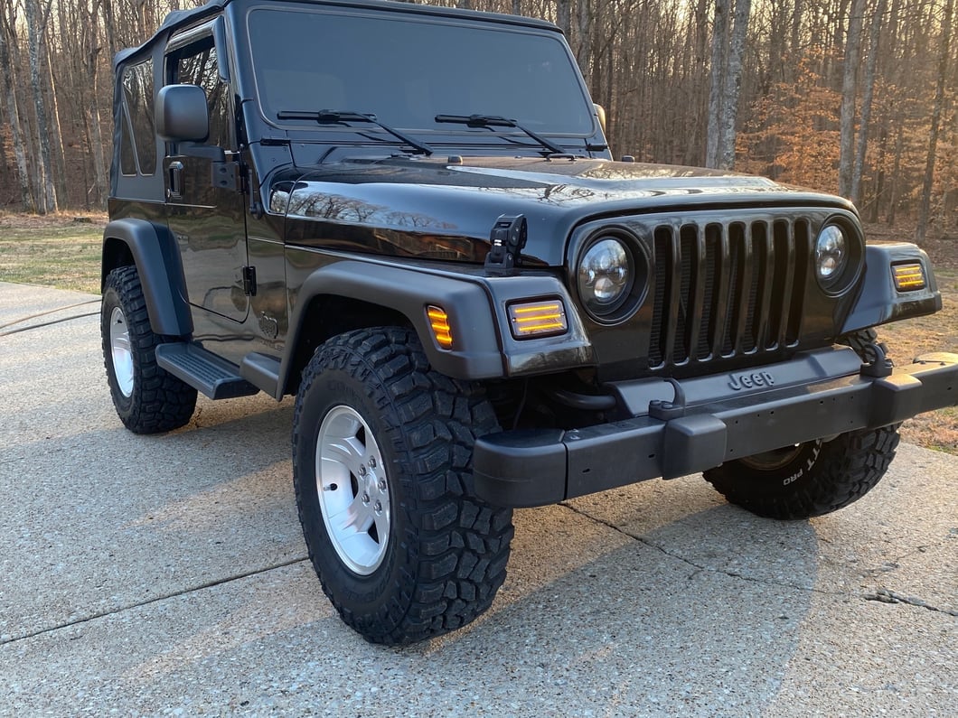 Raxiom Axial Series LED Side Marker Lamps; Smoked (97-06 Jeep Wrangler TJ)