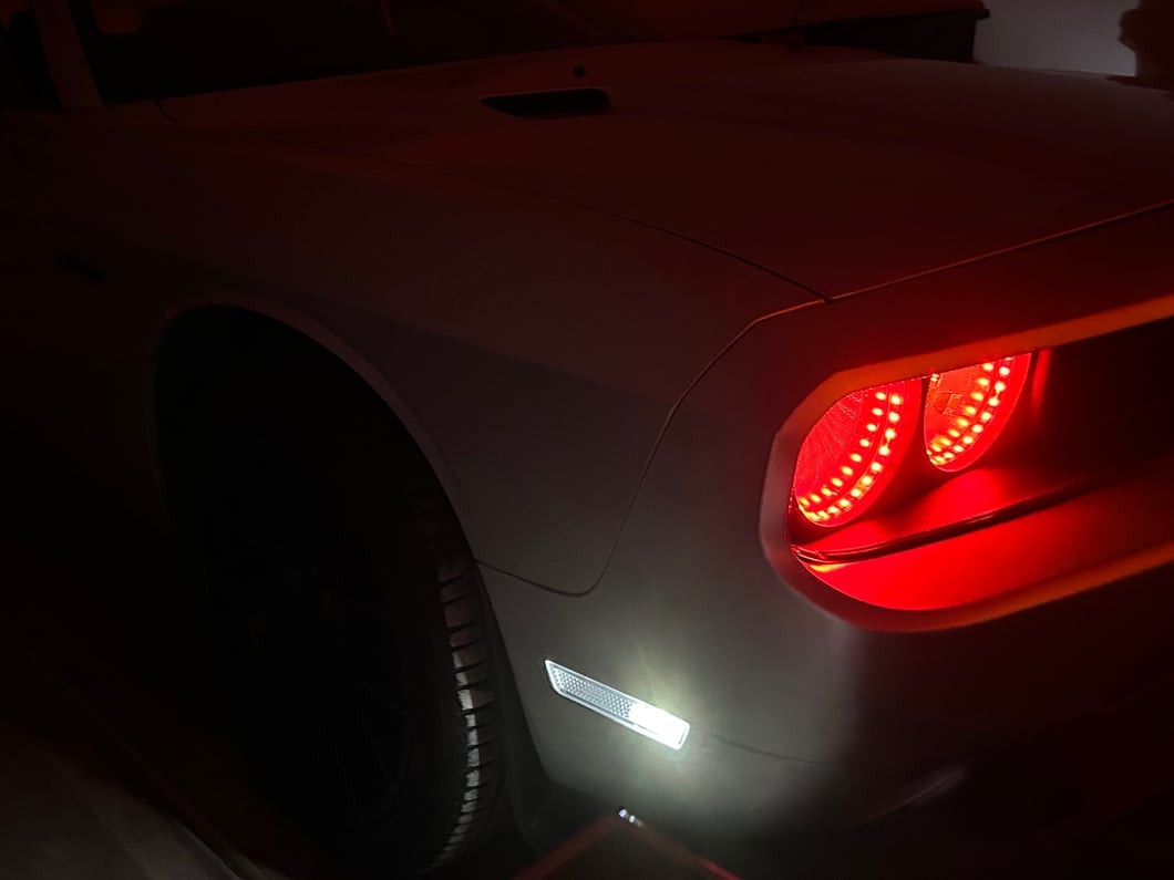 Raxiom Axial Series Side Marker Lamps; Clear (08-14 Challenger)