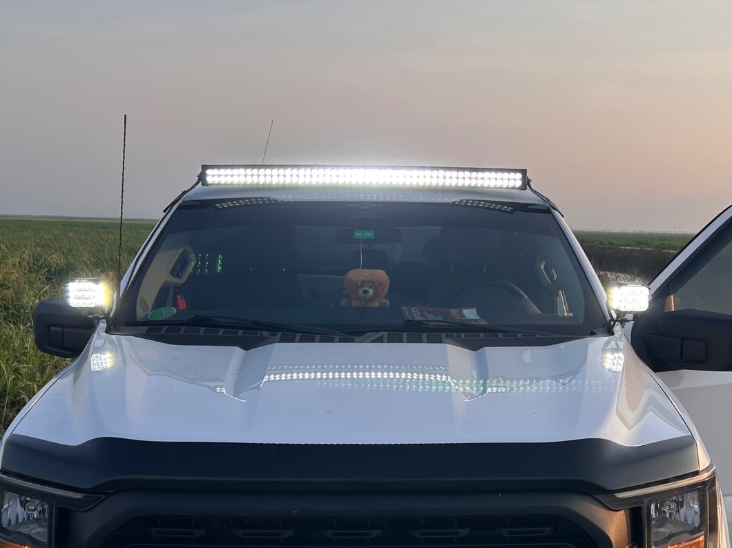 Raxiom 50-Inch Curved Dual Row LED Light Bar; Flood/Spot Combo Beam (Universal; Some Adaptation May Be Required)