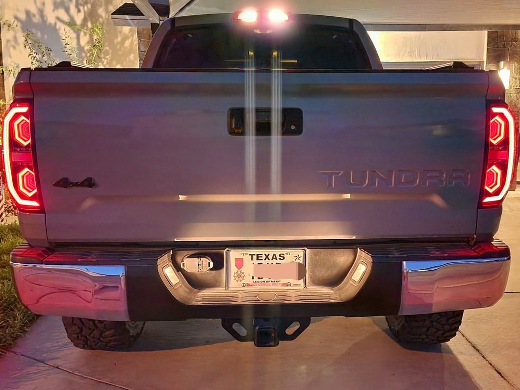 Raxiom LED Ring Tail Lights; Black Housing; Clear Lens (14-21 Tundra)