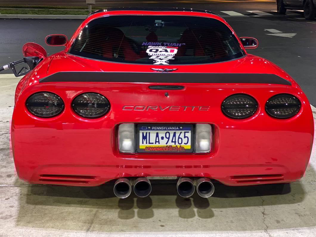 Raxiom Axial Series LED Tail Lights; Chrome Housing; Smoked Lens (97-04 Corvette C5)
