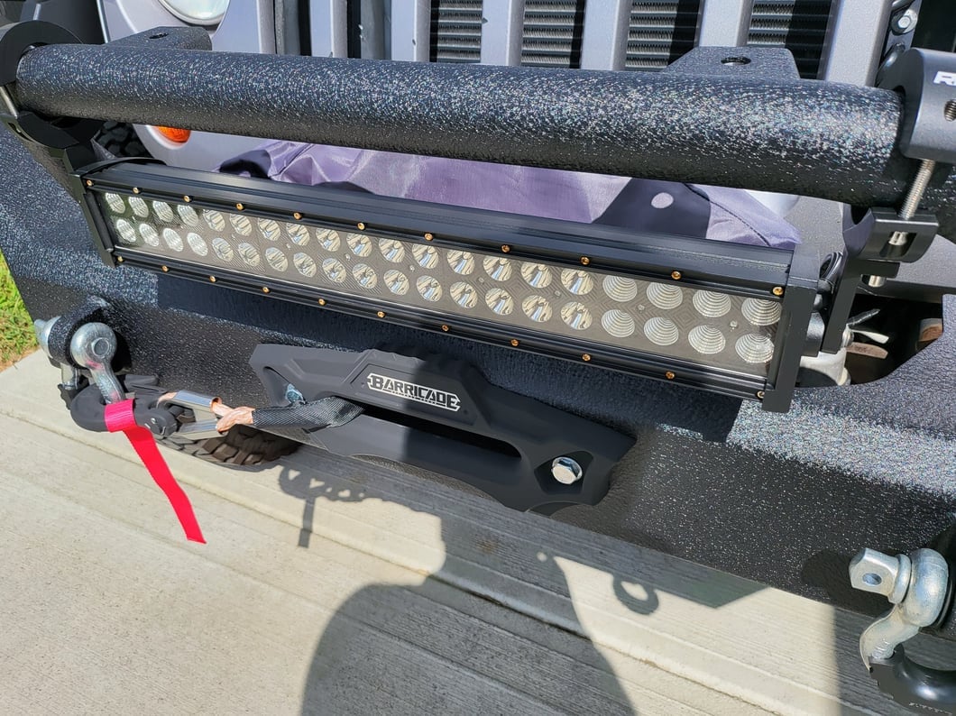 Raxiom Axial Series 20-Inch Dual-Row LED Light Bar; Combo Beam (Universal; Some Adaptation May Be Required)