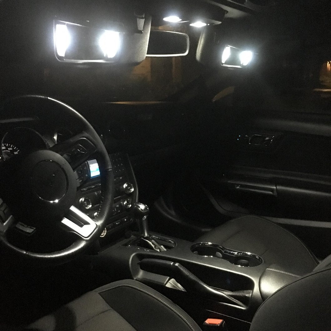 Raxiom Axial Series Stage 1 Interior LED Lighting Kit; Cool White (15-23 Mustang)