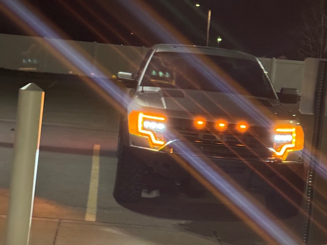 Raxiom CXR Series LED Headlights with Amber DRL; Black Housing; Clear Lens (09-14 F-150)