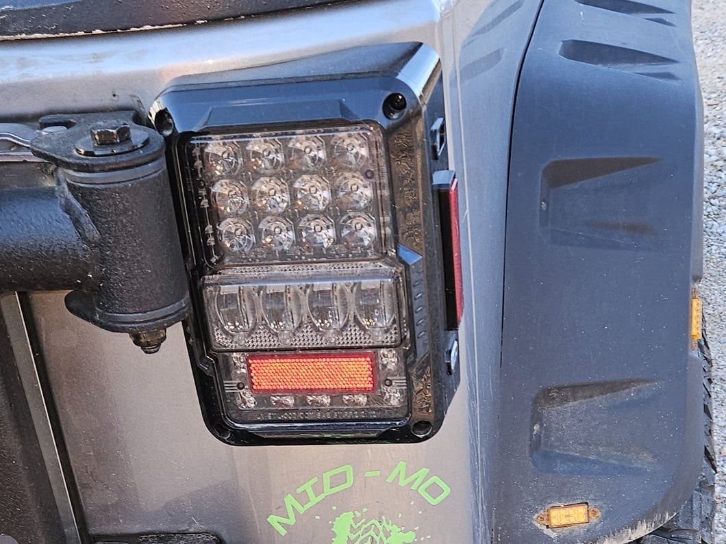 Raxiom Axial Series Lux LED Tail Lights; Black Housing; Clear Lens (07-18 Jeep Wrangler JK)