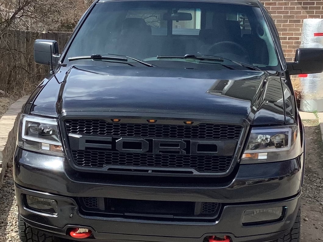 Raxiom Axial Series Projector Headlights; Black Housing; Clear Lens (04-08 F-150)