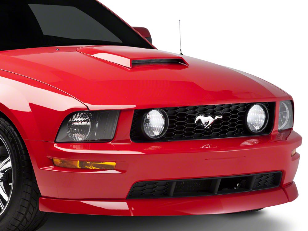 Raxiom Axial Series Stock Replacement Headlights; Black Housing; Clear Lens (05-09 Mustang w/ Factory Halogen Headlights, Excluding GT500)