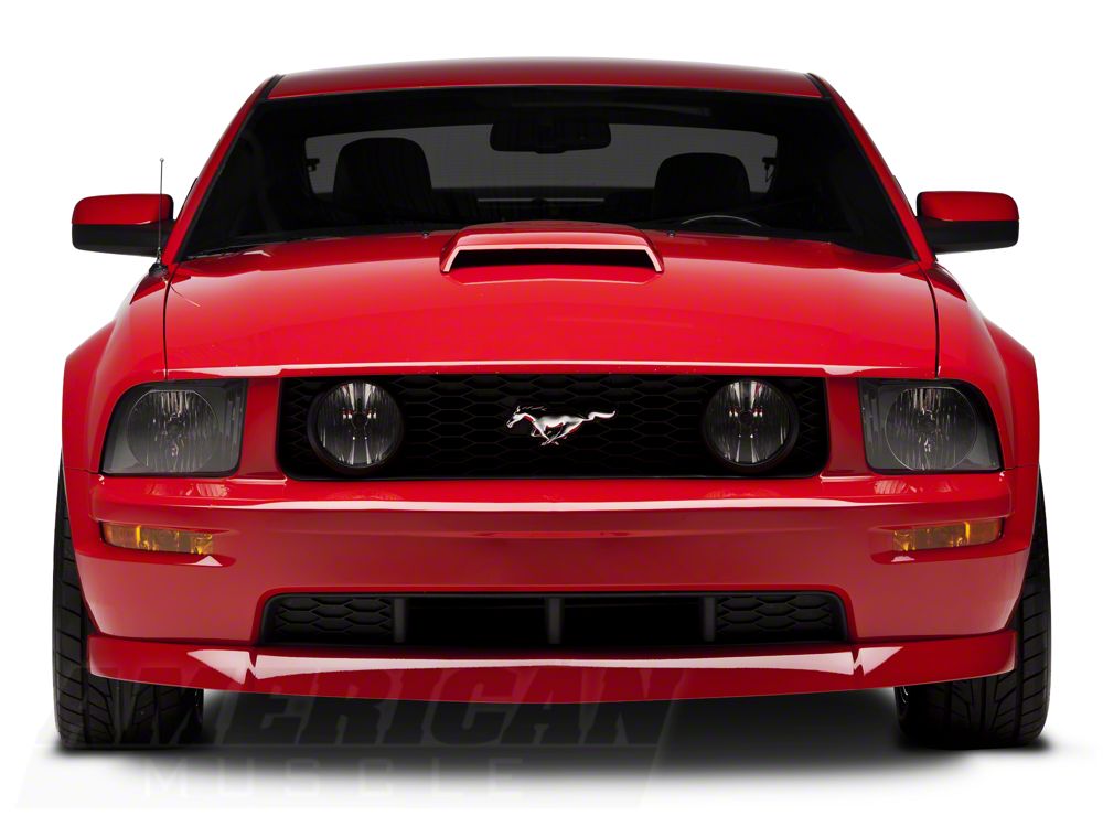 Raxiom Axial Series Stock Replacement Headlights; Black Housing; Clear Lens (05-09 Mustang w/ Factory Halogen Headlights, Excluding GT500)