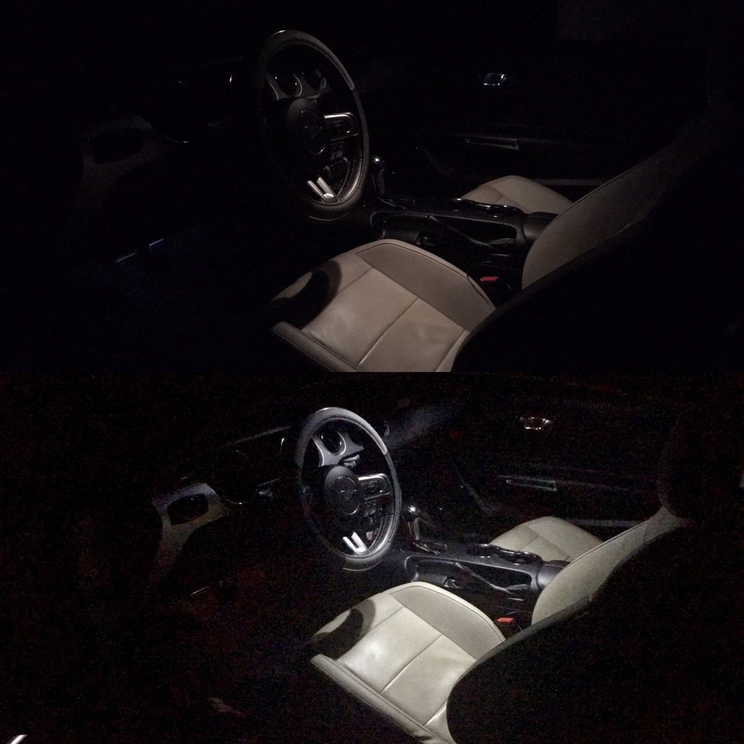Raxiom Axial Series Stage 1 Interior LED Lighting Kit; Cool White (15-23 Mustang)