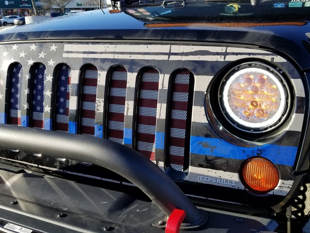 Raxiom Axial Series Spider LED Headlights with Amber DRL and Angel Eye Halo; Chrome Housing; Clear Lens (97-18 Jeep Wrangler TJ & JK)