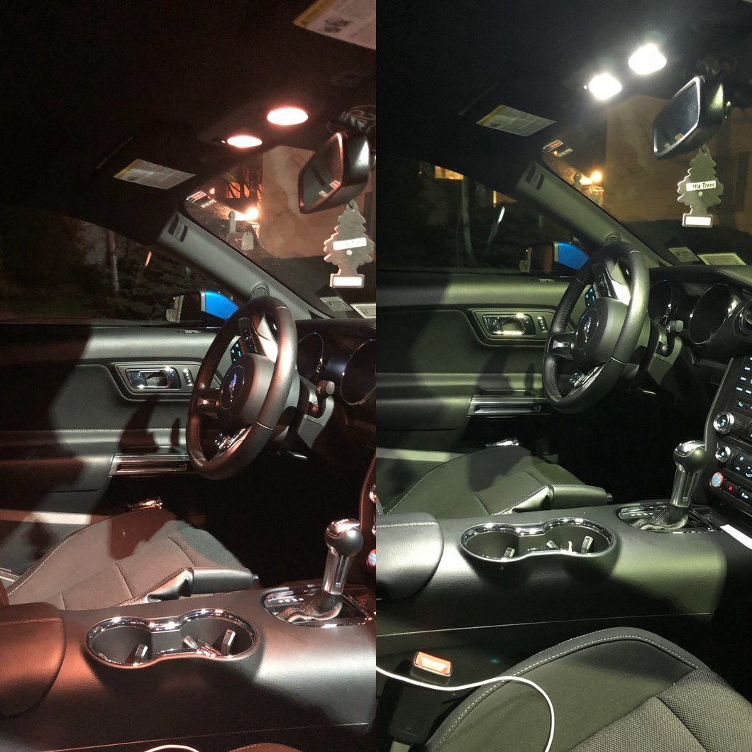 Raxiom Axial Series Stage 2 Map Light LED Conversion Kit (15-23 Mustang)