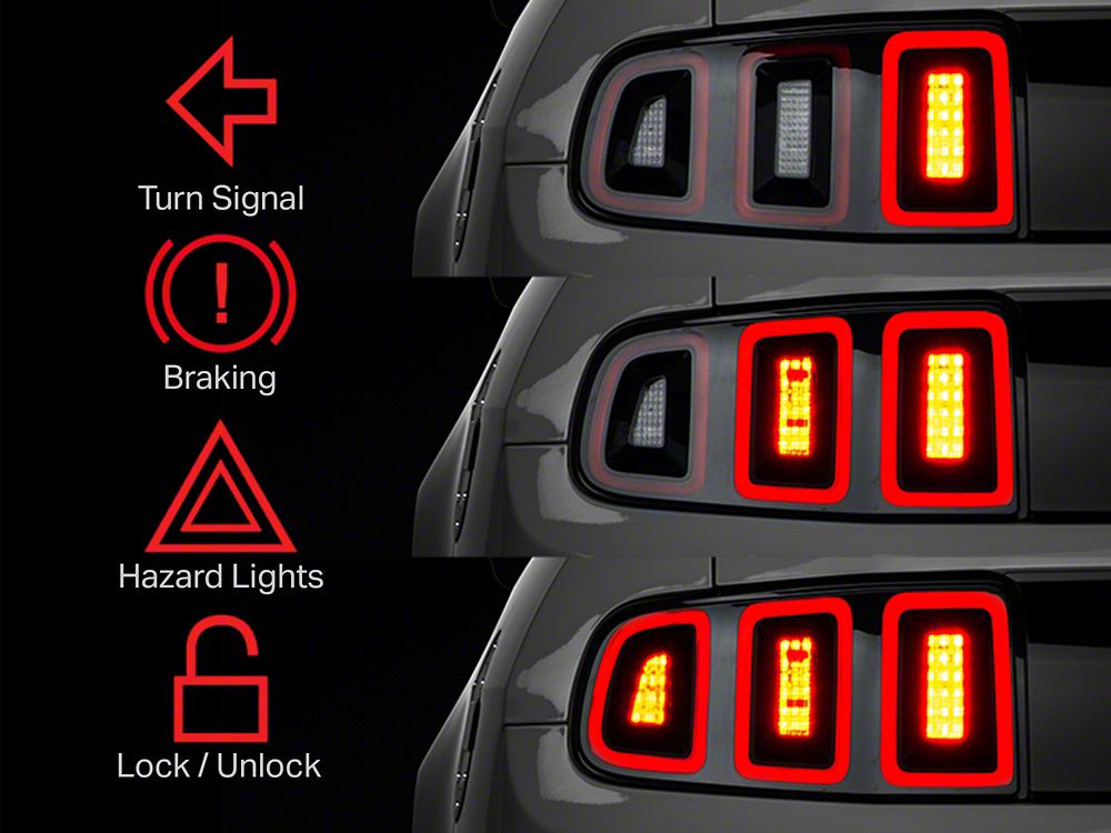 Raxiom Tail Light Sequencer; Plug-and-Play (10-23 Mustang)