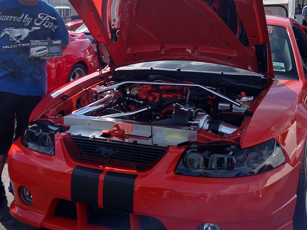 Raxiom Axial Series Projector Headlights and Black LED Tail Lights; Smoked (99-04 Mustang, Excluding Cobra)