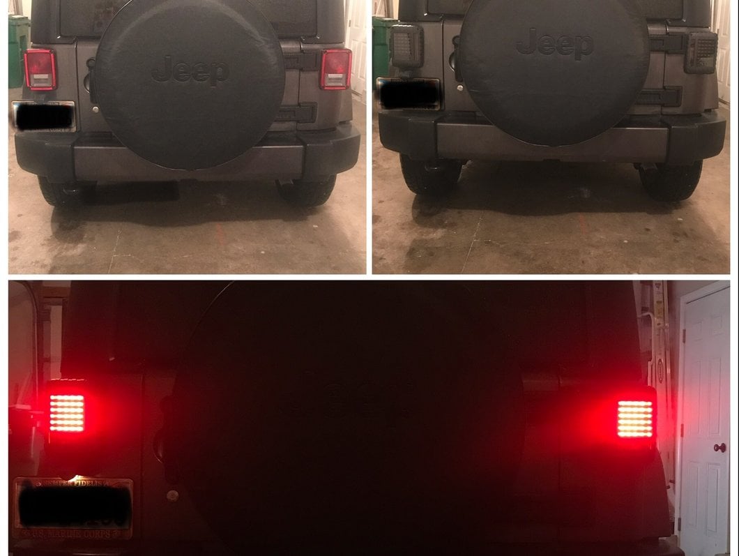 Raxiom LED Tail Lights; Black Housing; Smoked Lens (07-18 Jeep Wrangler JK)