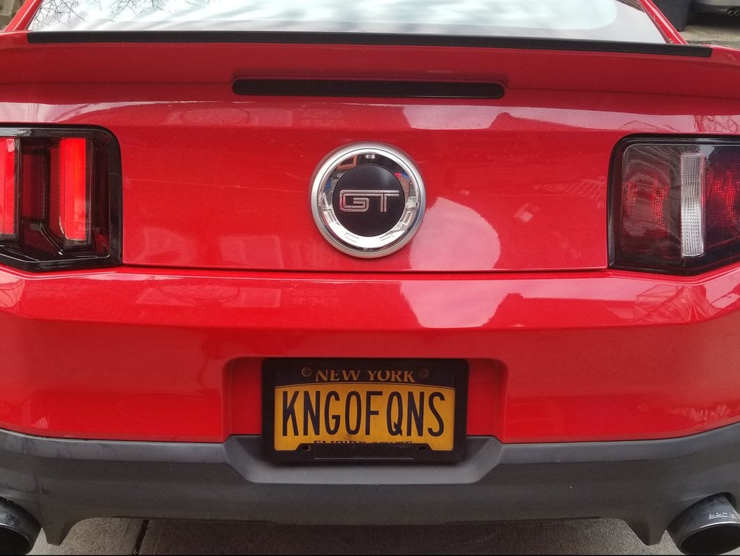Raxiom Vector V2 LED Tail Lights; Gloss Black Housing; Clear Lens (10-12 Mustang)