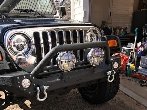 Raxiom Axial Series LED Daymaker Headlights; Chrome Housing; Clear Lens (97-18 Jeep Wrangler TJ & JK)