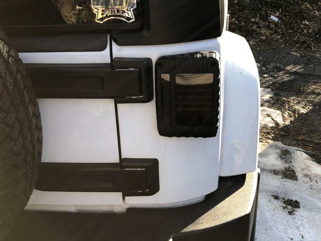 Raxiom LED Tail Lights; Black Housing; Smoked Lens (07-18 Jeep Wrangler JK)