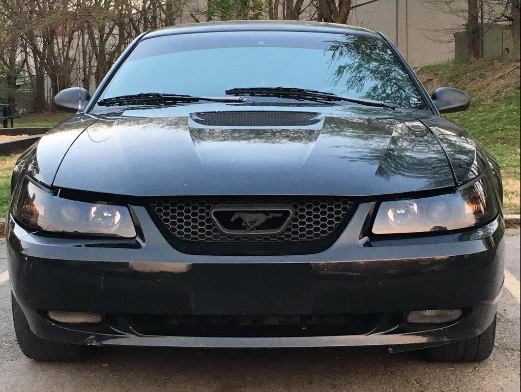 Raxiom Axial Series Projector Headlights and Black LED Tail Lights; Smoked (99-04 Mustang, Excluding Cobra)