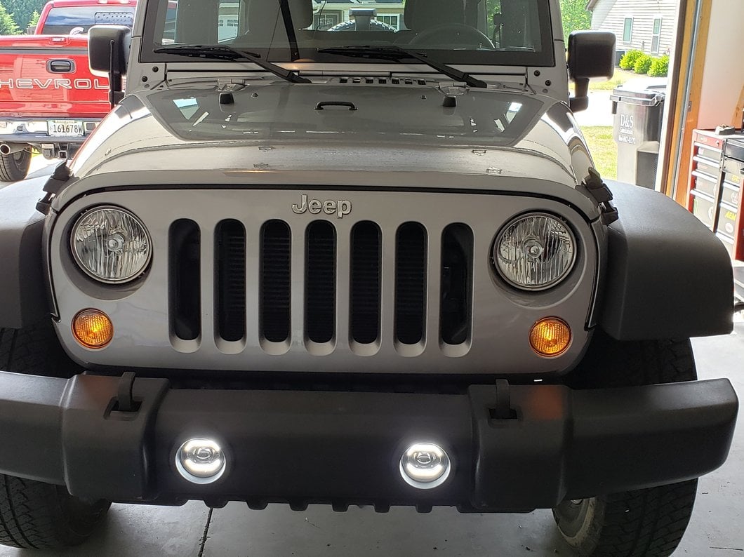 Raxiom Axial Series LED DRL Fog Lights (10-25 Jeep Wrangler JK & JL)