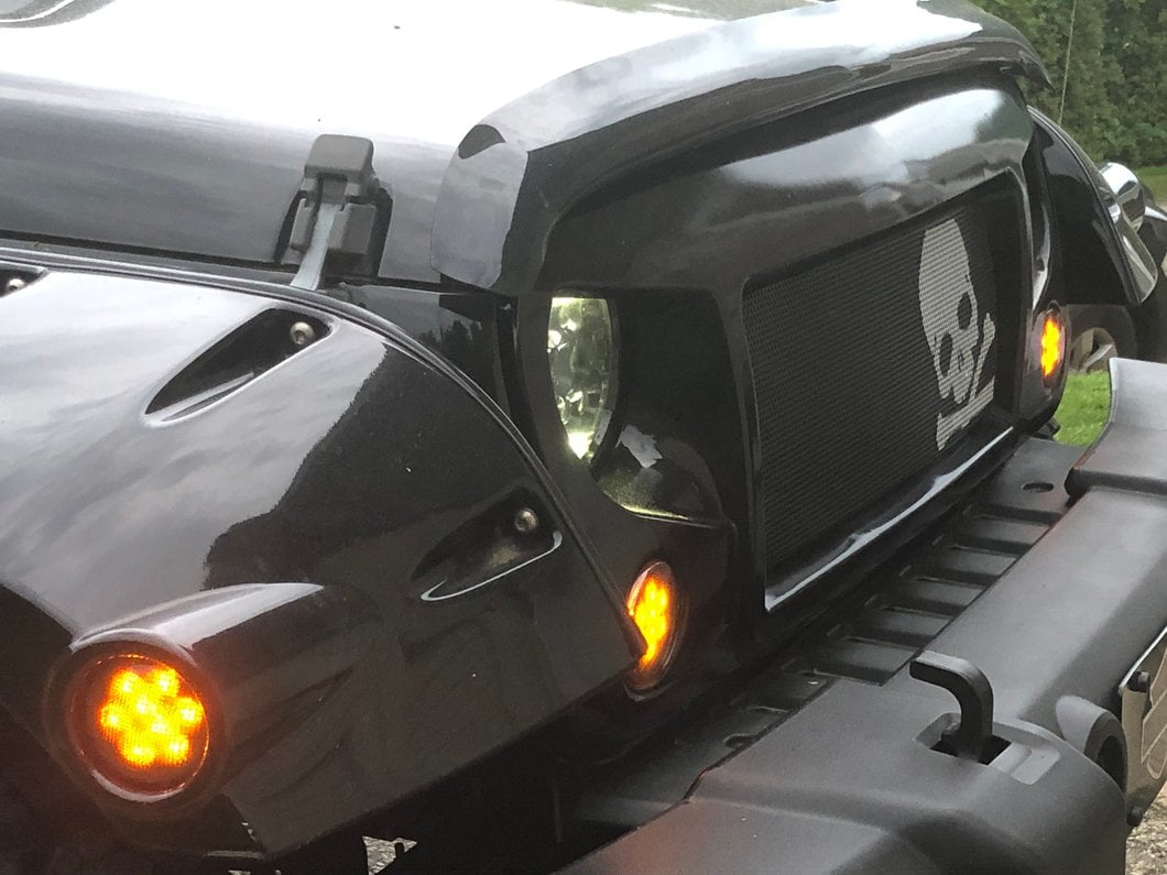 Raxiom Axial Series LED Side Marker Lights; Smoked (07-18 Jeep Wrangler JK)