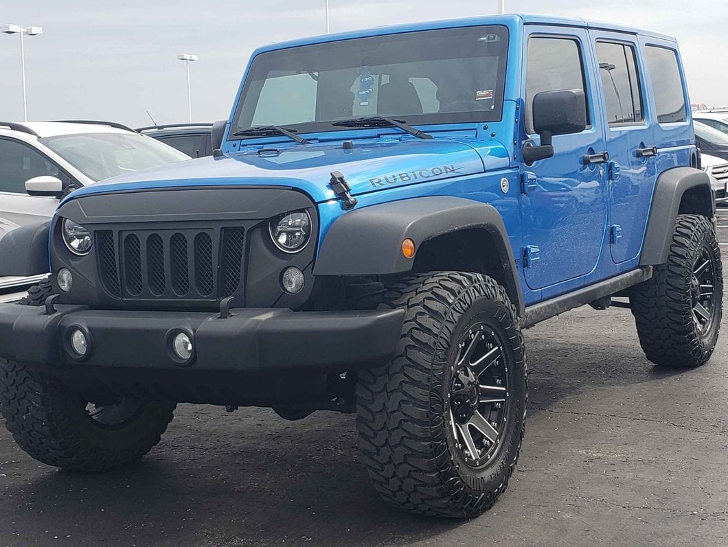 Raxiom LED Halo Headlights; Black Housing; Clear Lens (07-18 Jeep Wrangler JK)