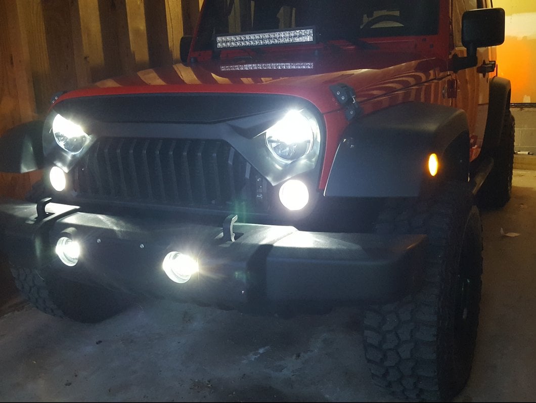 Raxiom Axial Series LED Front Turn Signals; Clear (07-18 Jeep Wrangler JK)