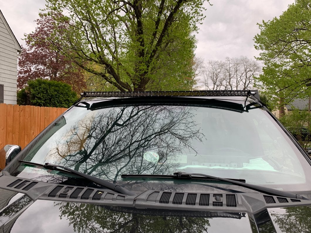 Raxiom 50-Inch Slim Curved LED Light Bar; Flood/Spot Combo Beam (Universal; Some Adaptation May Be Required)