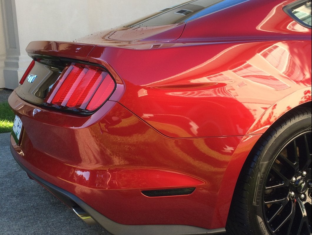 Raxiom Axial Series LED Side Marker Lights; Rear; Smoked (15-23 Mustang)