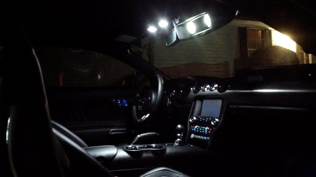 Raxiom Axial Series Stage 1 Interior LED Lighting Kit; Cool White (15-23 Mustang)