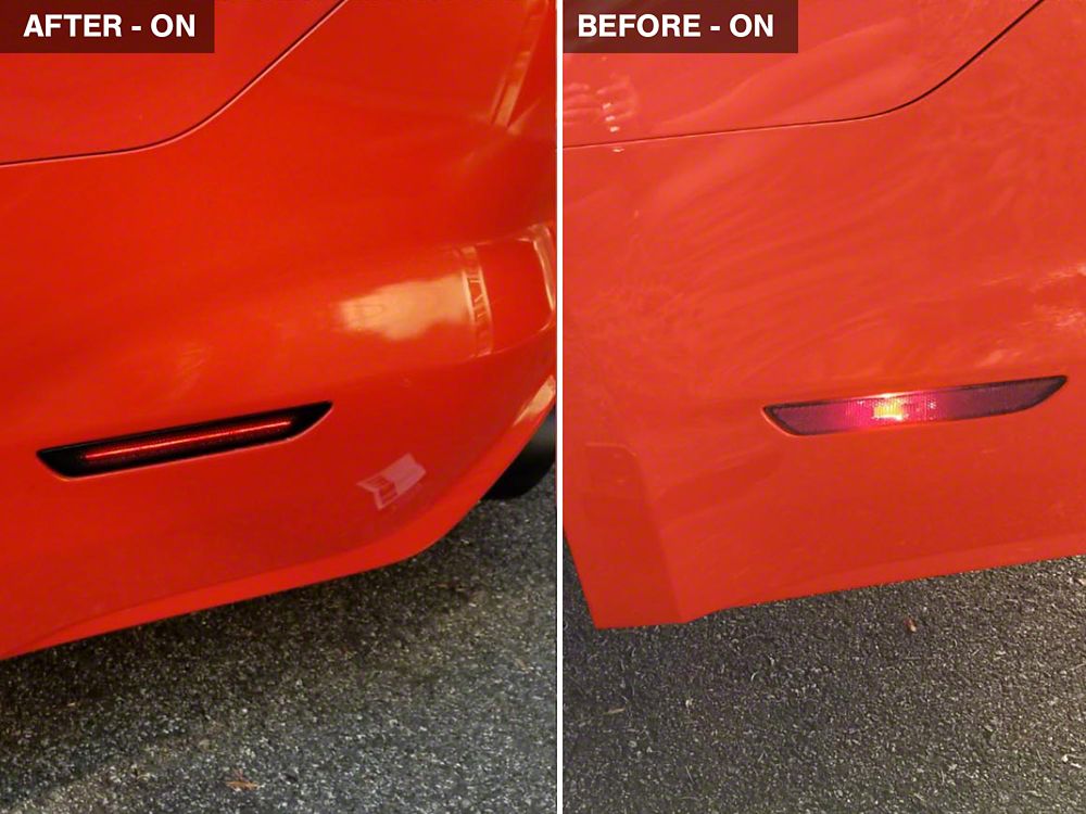 Raxiom Axial Series LED Side Marker Lights; Rear; Smoked (15-23 Mustang)