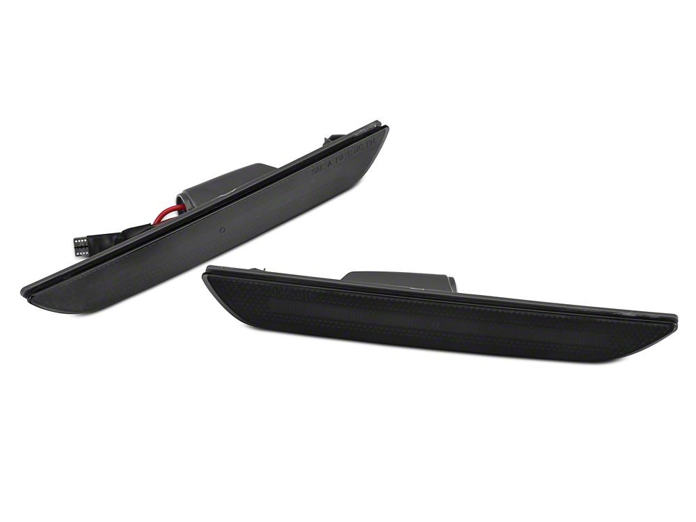 Raxiom Axial Series LED Side Marker Lights; Rear; Smoked (15-23 Mustang)