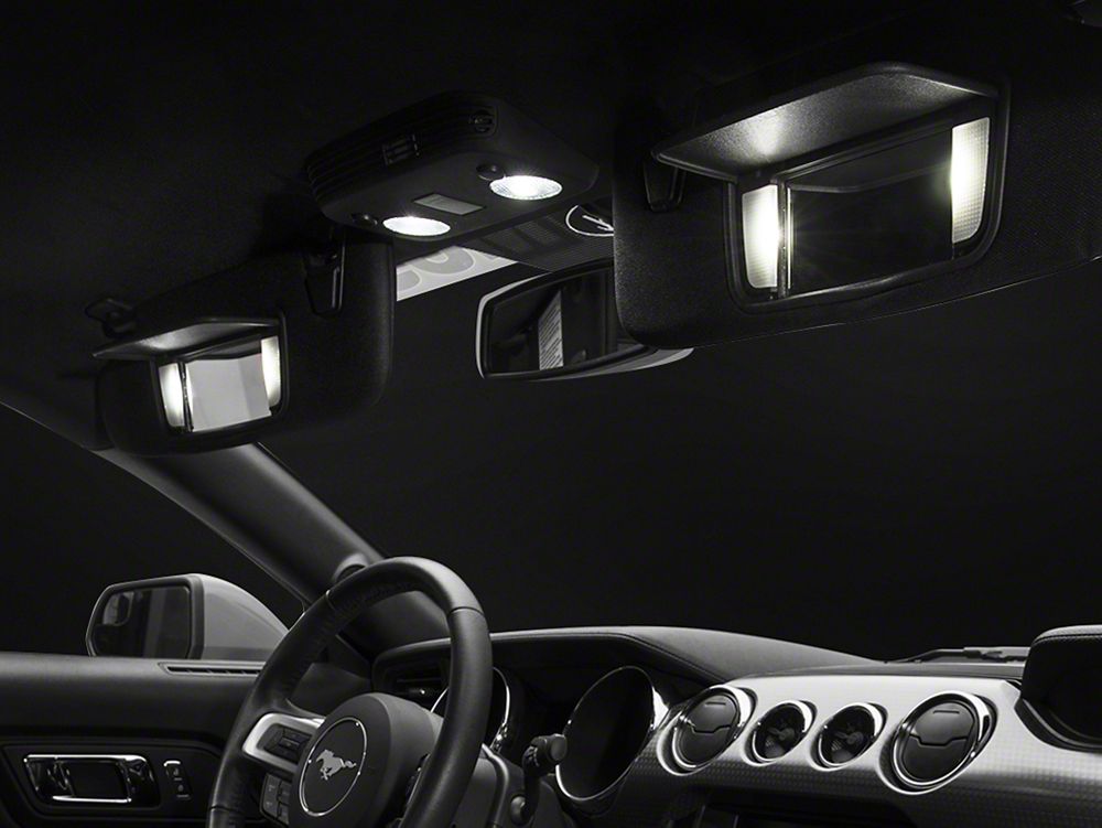 Raxiom Axial Series Stage 1 Interior LED Lighting Kit; Cool White (15-23 Mustang)