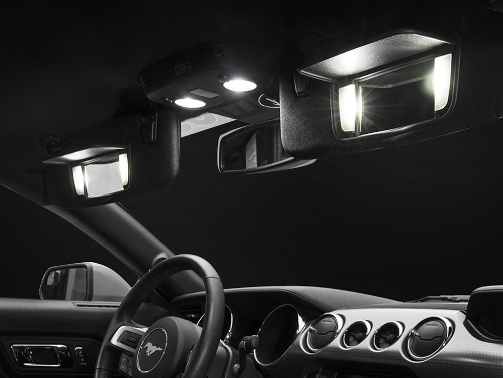 Raxiom Axial Series Stage 2 Interior LED Lighting Kit; Cool White (15-23 Mustang)