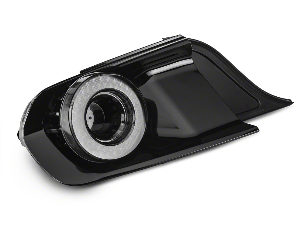 Raxiom Halo LED Tail Lights; Gloss Black Housing; Smoked Lens (15-23 Mustang)