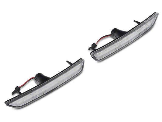 Raxiom Axial Series LED Side and Quarter Marker Lights; Clear (10-14 Mustang)