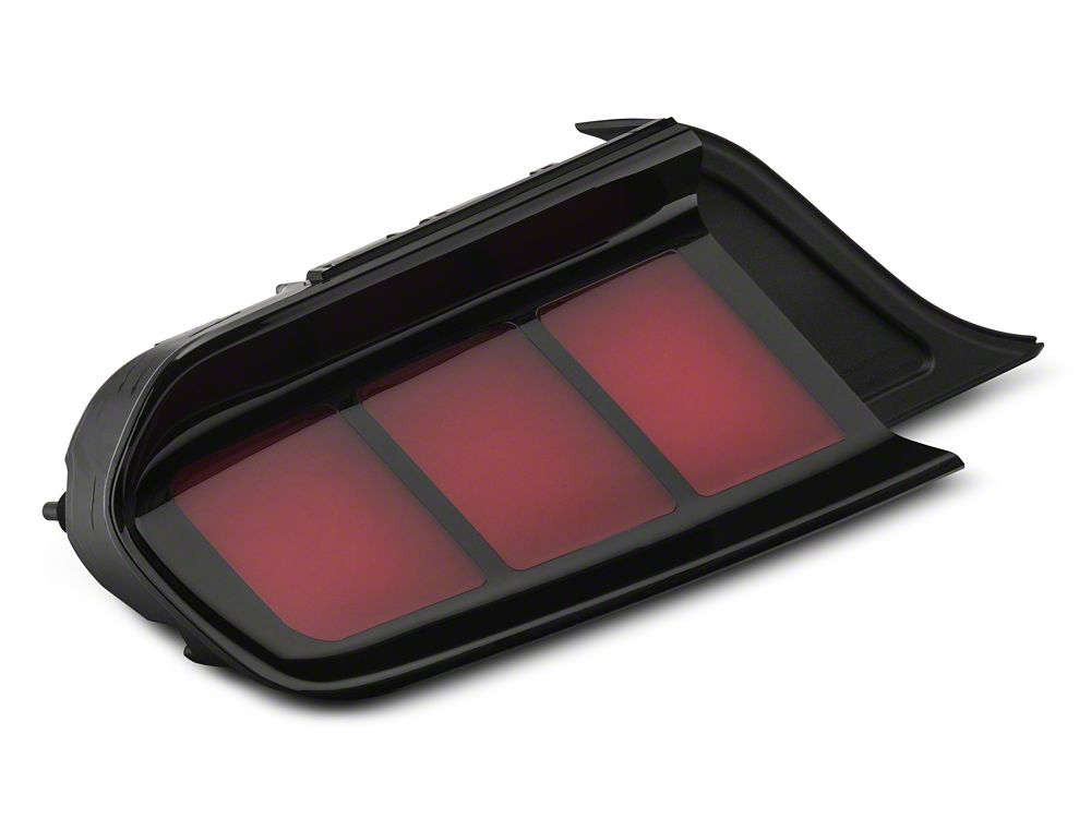 Raxiom Profile LED Tail Lights; Gloss Black Housing; Red Lens (15-23 Mustang)