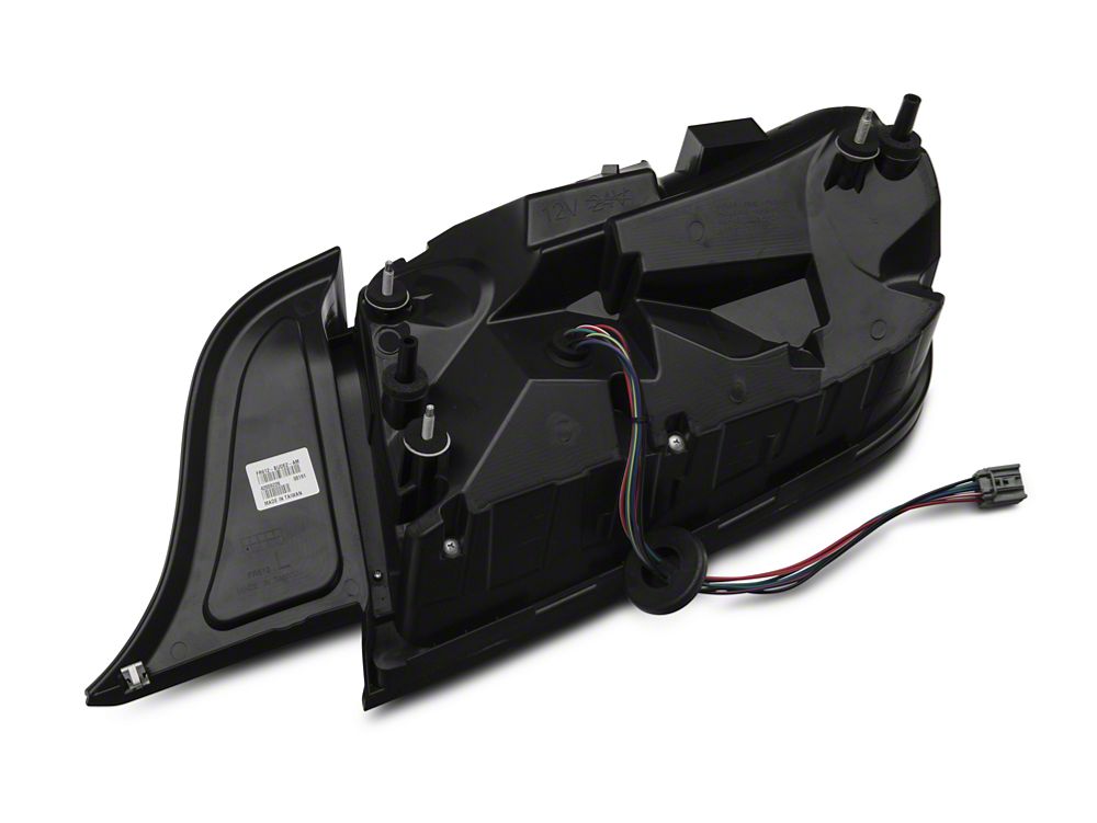 Raxiom Profile LED Tail Lights; Gloss Black Housing; Smoked Lens (15-23 Mustang)