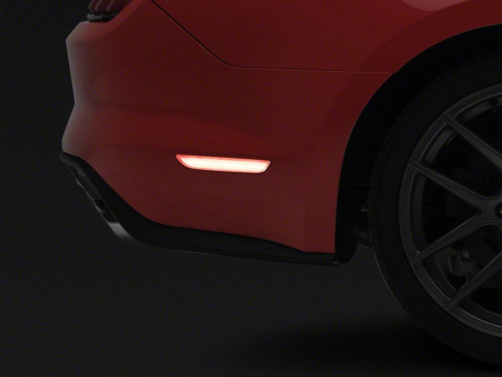 Raxiom Axial Series LED Side Marker Lights; Rear; Clear (15-23 Mustang)