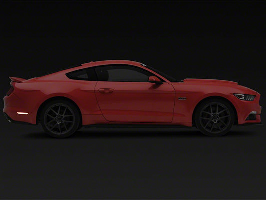 Raxiom Axial Series LED Side Marker Lights; Rear; Clear (15-23 Mustang)