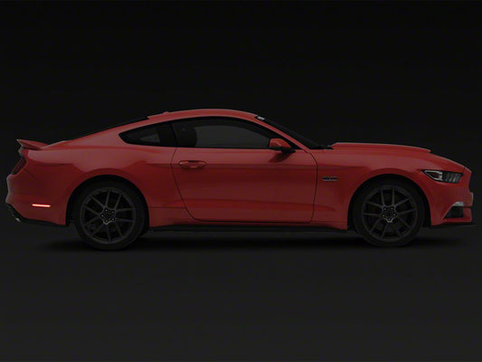 Raxiom Axial Series LED Side Marker Lights; Rear; Smoked (15-23 Mustang)