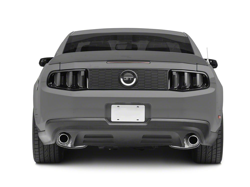 Raxiom Vector V2 LED Tail Lights; Gloss Black Housing; Clear Lens (10-12 Mustang)