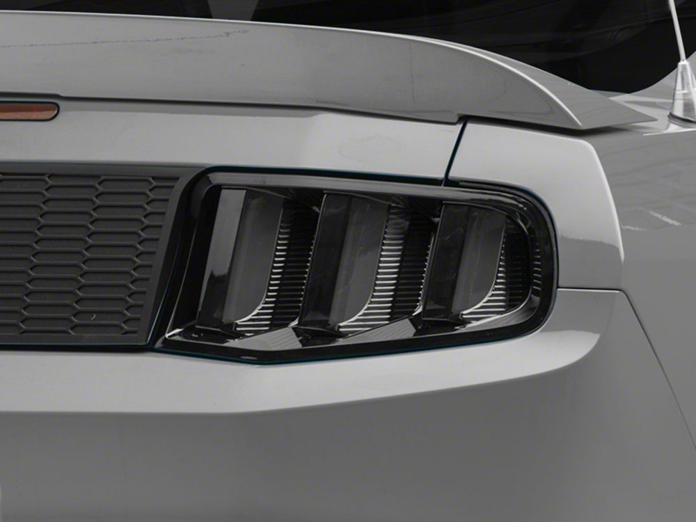 Raxiom Vector V2 LED Tail Lights; Gloss Black Housing; Clear Lens (10-12 Mustang)